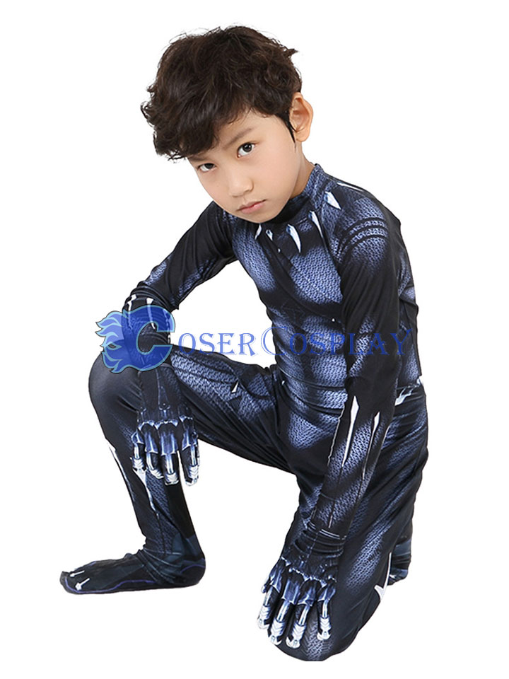 2018 Black Panther Kids Halloween Costumes | cosercosplay.com